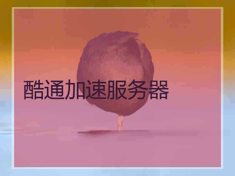 酷通加速服务器