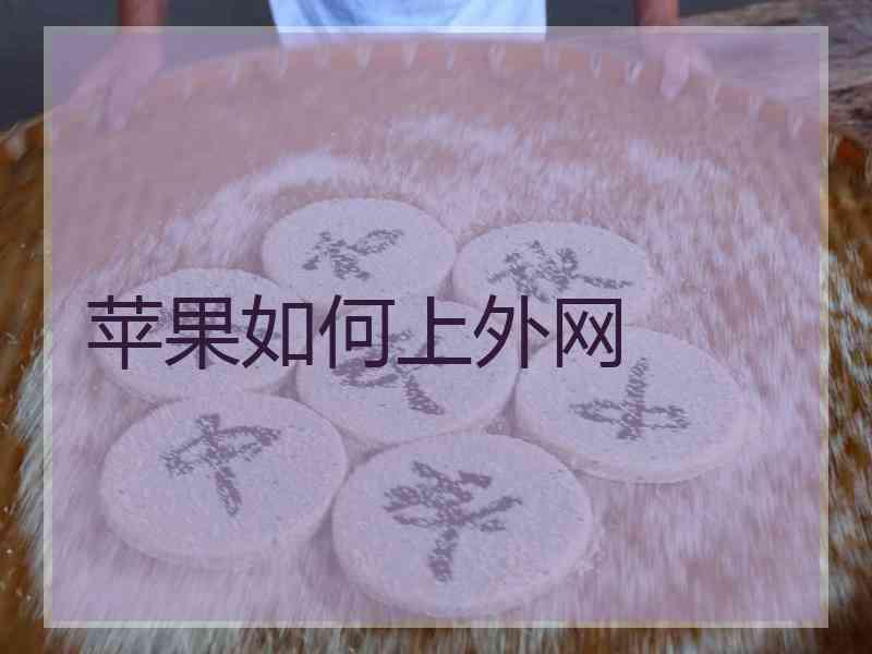 苹果如何上外网