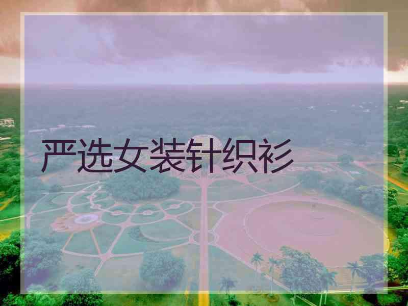 严选女装针织衫