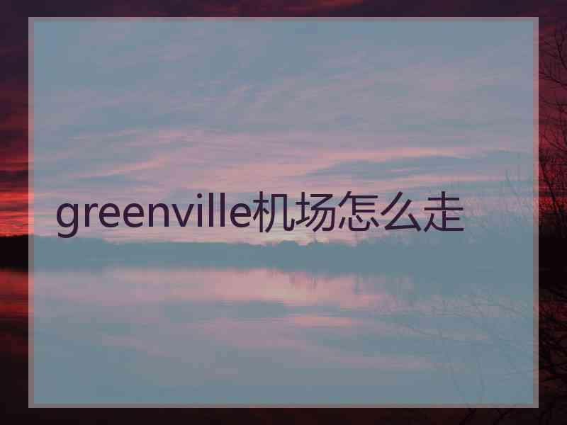 greenville机场怎么走