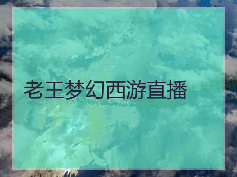 老王梦幻西游直播