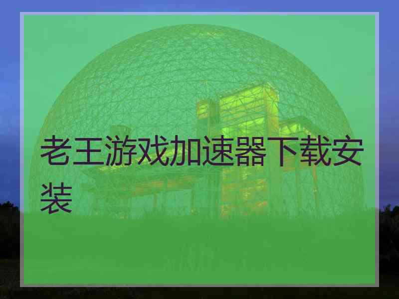 老王游戏加速器下载安装
