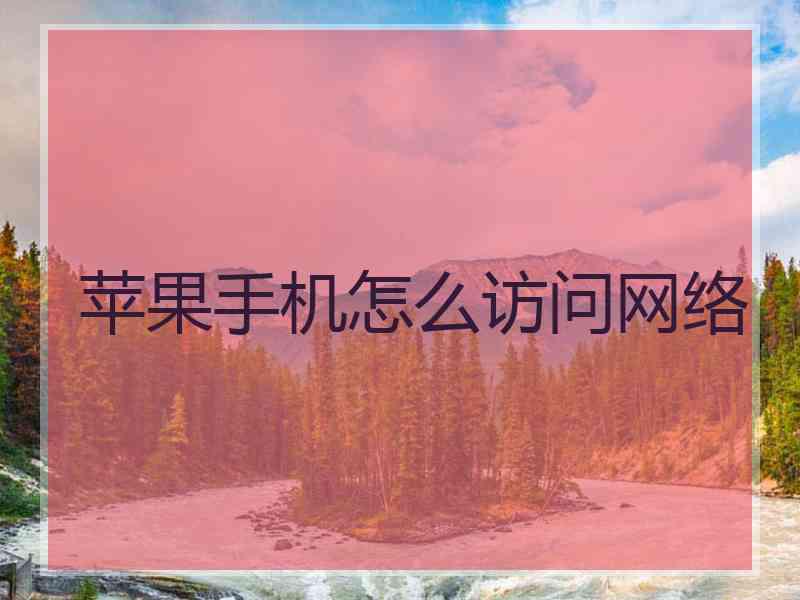 苹果手机怎么访问网络