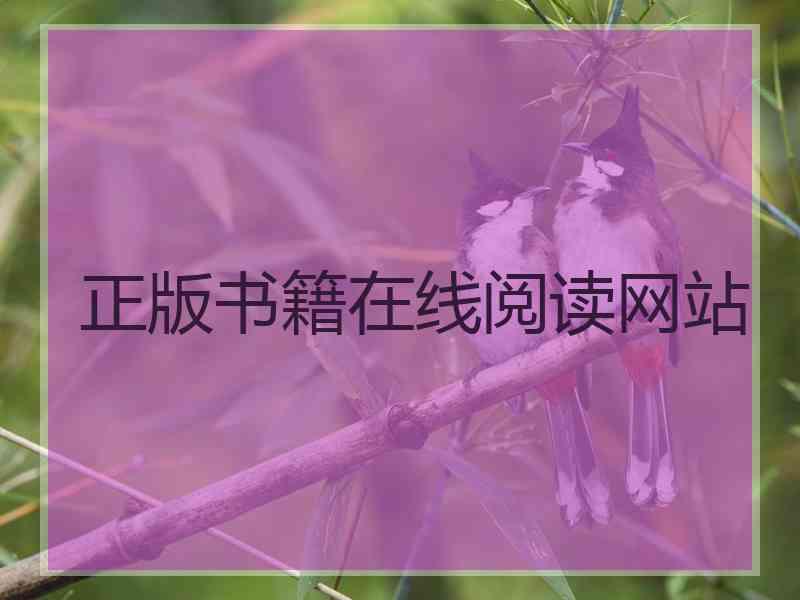正版书籍在线阅读网站
