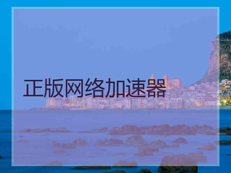 正版网络加速器