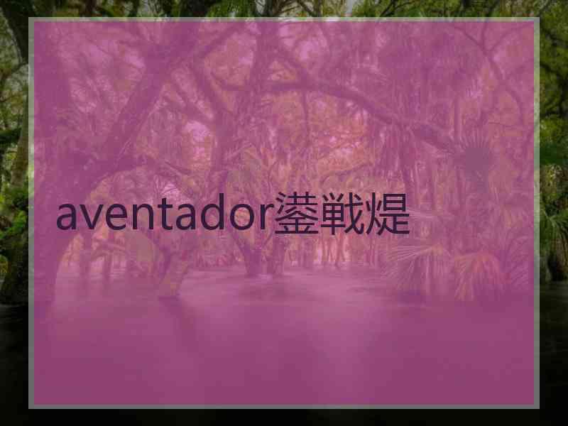 aventador鍙戦煶