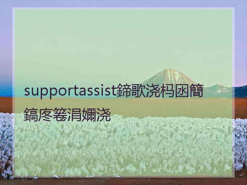 supportassist鍗歌浇杩囦簡鎬庝箞涓嬭浇