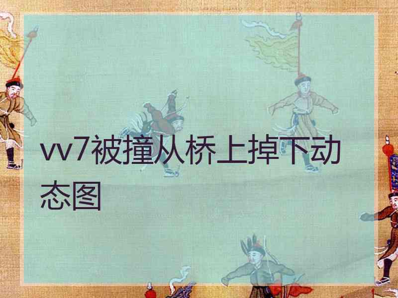 vv7被撞从桥上掉下动态图
