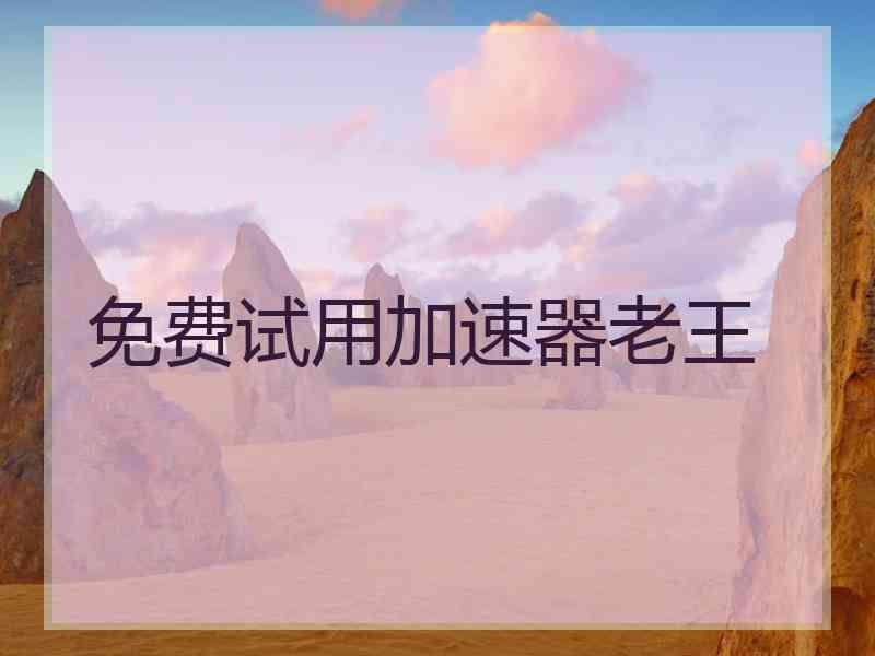 免费试用加速器老王