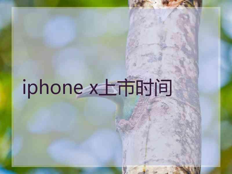 iphone x上市时间