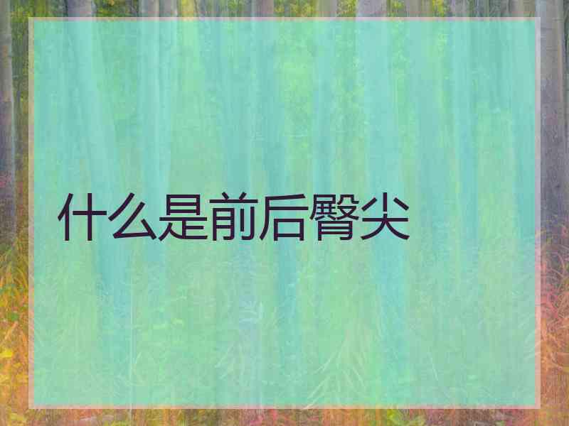 什么是前后臀尖