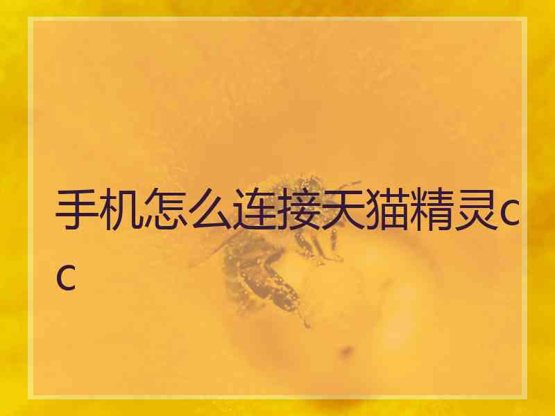 手机怎么连接天猫精灵cc