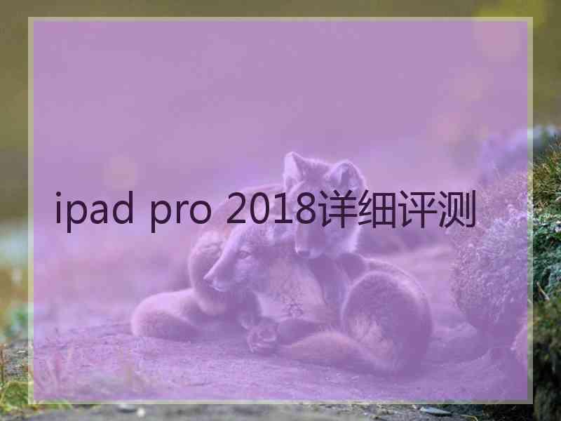 ipad pro 2018详细评测