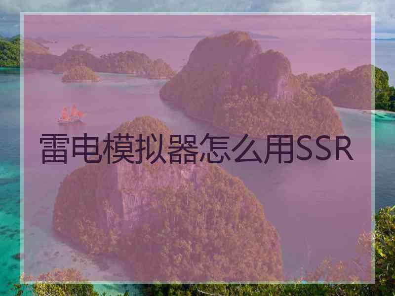 雷电模拟器怎么用SSR