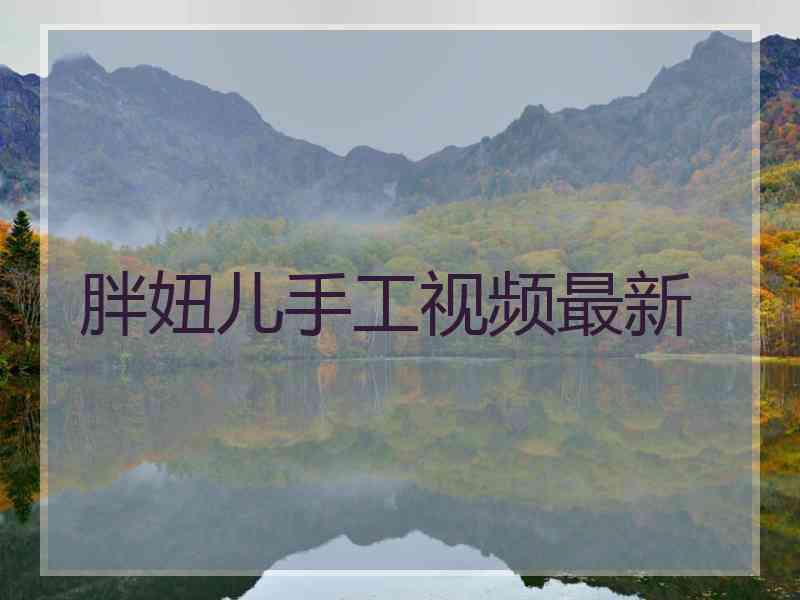 胖妞儿手工视频最新
