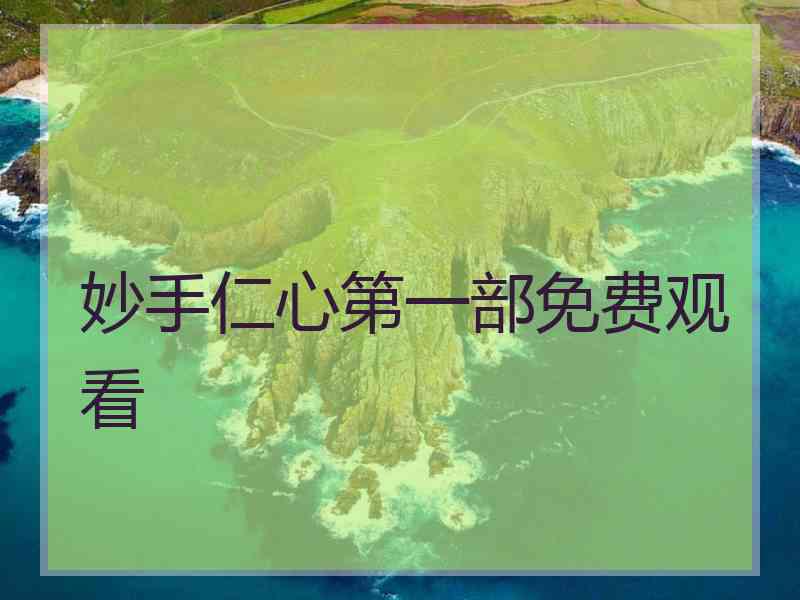 妙手仁心第一部免费观看