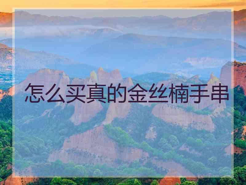 怎么买真的金丝楠手串