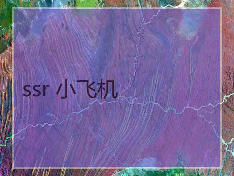ssr 小飞机