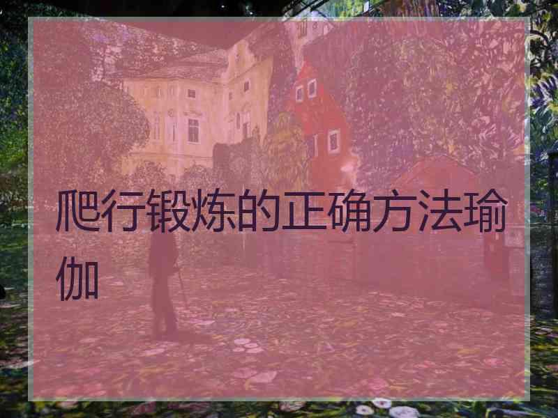 爬行锻炼的正确方法瑜伽