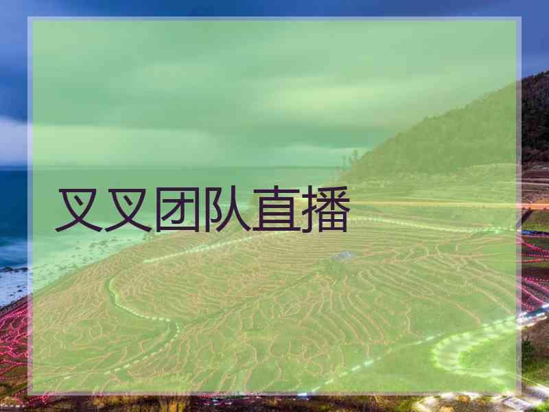 叉叉团队直播