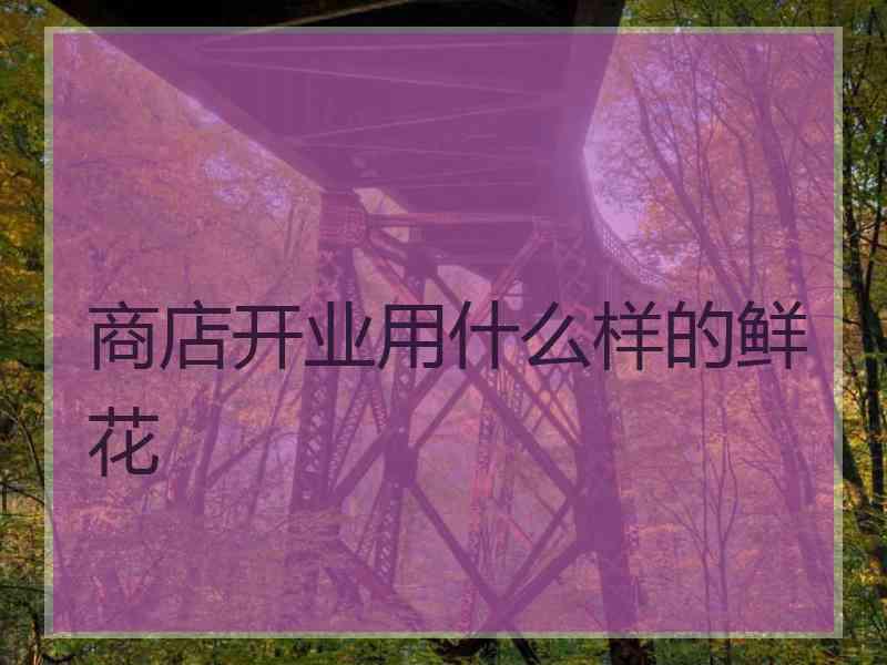 商店开业用什么样的鲜花