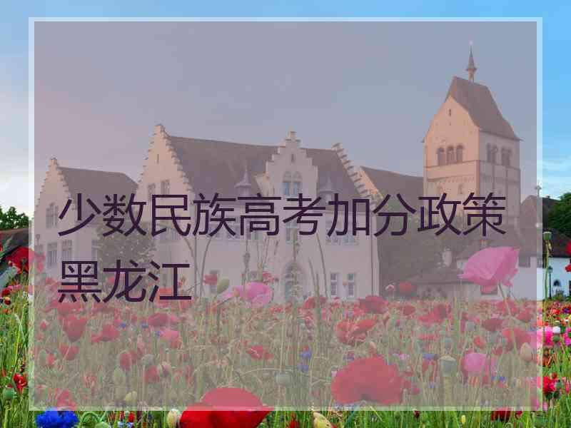 少数民族高考加分政策黑龙江