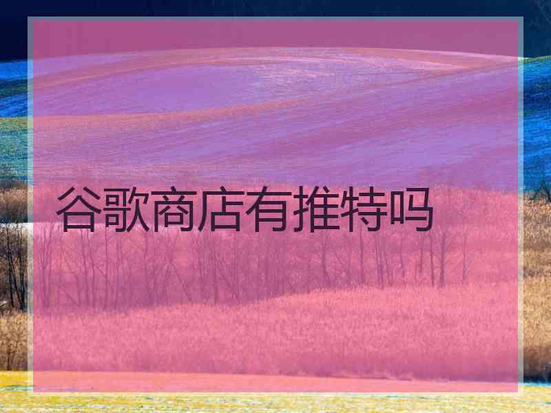 谷歌商店有推特吗