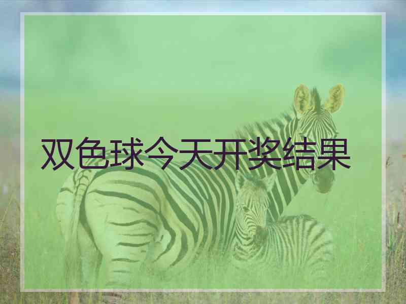 双色球今天开奖结果