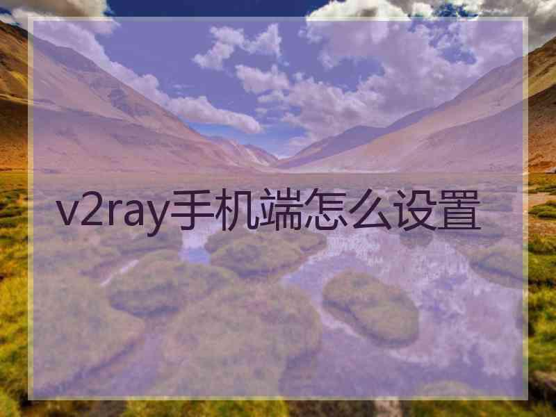 v2ray手机端怎么设置