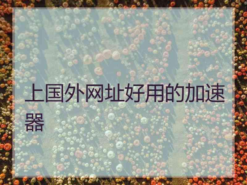 上国外网址好用的加速器