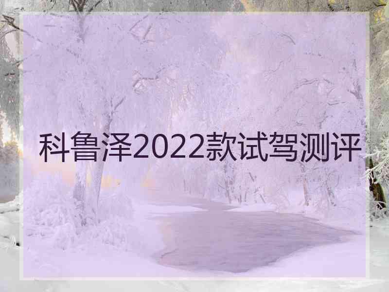 科鲁泽2022款试驾测评