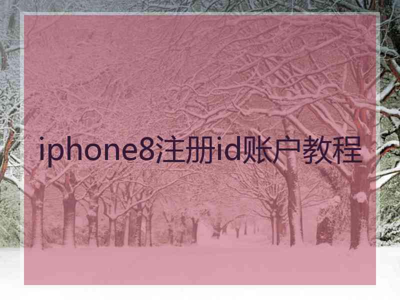 iphone8注册id账户教程