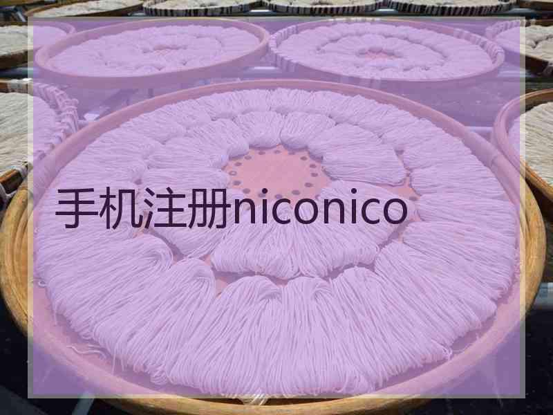 手机注册niconico