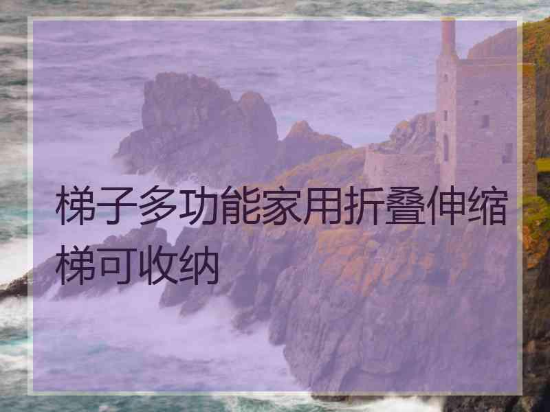 梯子多功能家用折叠伸缩梯可收纳