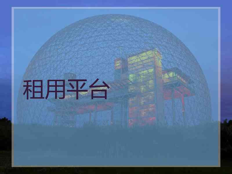租用平台
