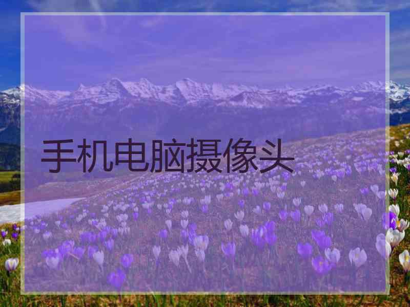 手机电脑摄像头
