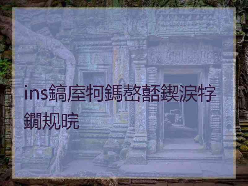 ins鎬庢牱鎷嶅嚭鍥涙牸鐗规晥
