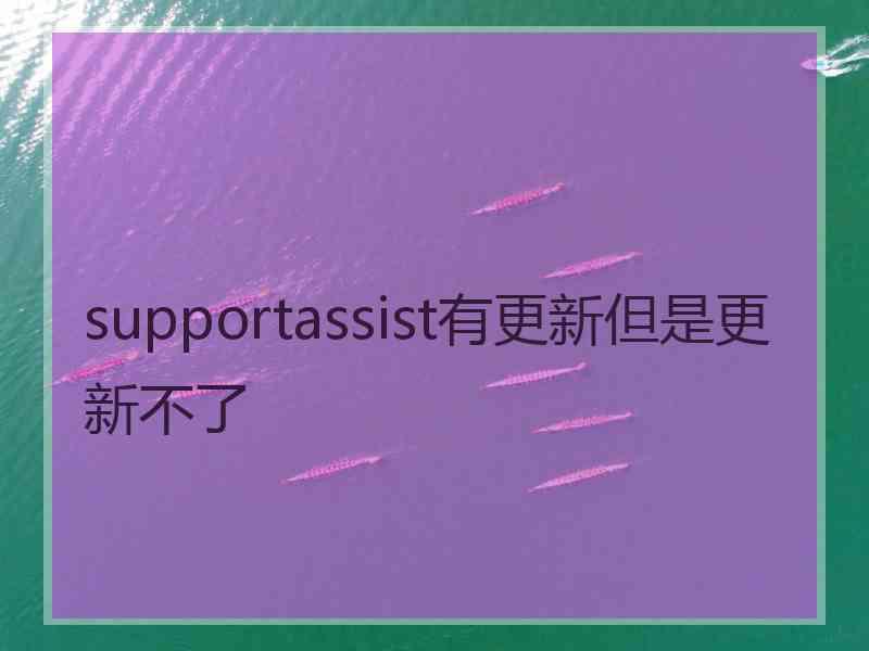 supportassist有更新但是更新不了