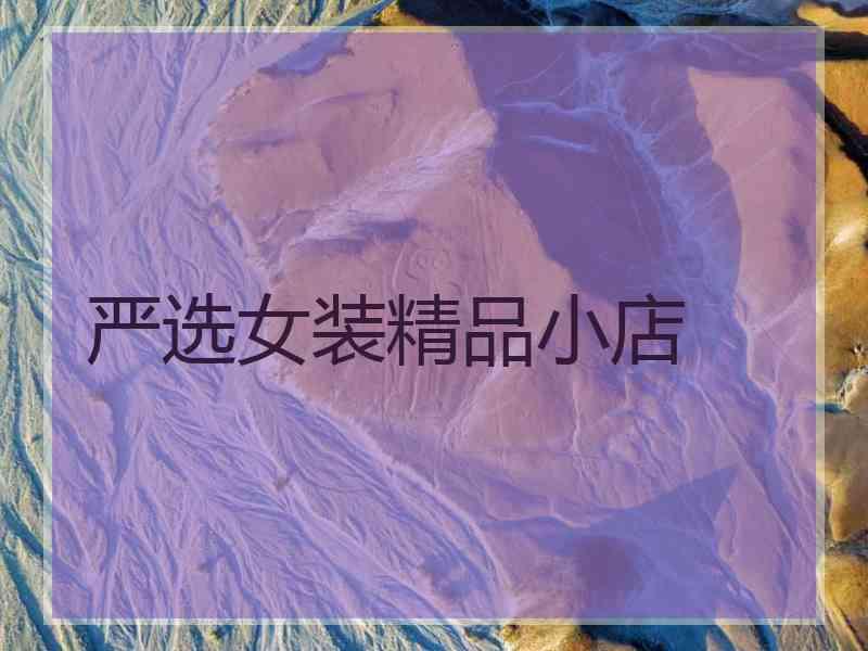 严选女装精品小店