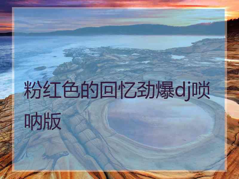 粉红色的回忆劲爆dj唢呐版