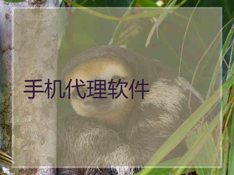 手机代理软件