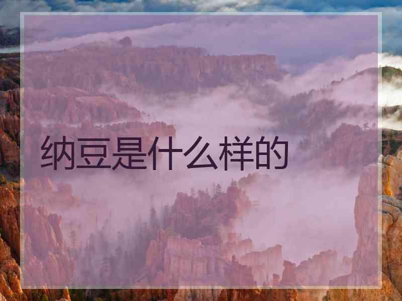 纳豆是什么样的