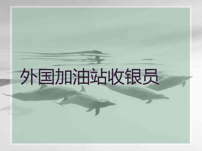 外国加油站收银员