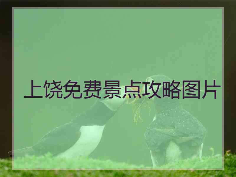 上饶免费景点攻略图片
