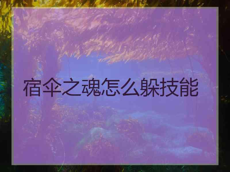 宿伞之魂怎么躲技能