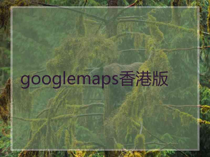 googlemaps香港版