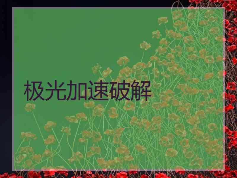 极光加速破解