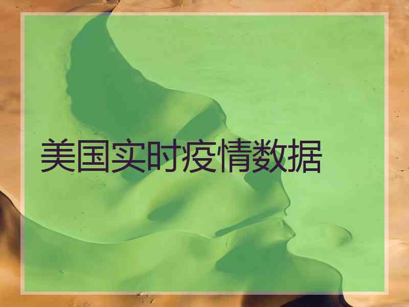 美国实时疫情数据