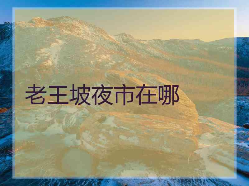 老王坡夜市在哪