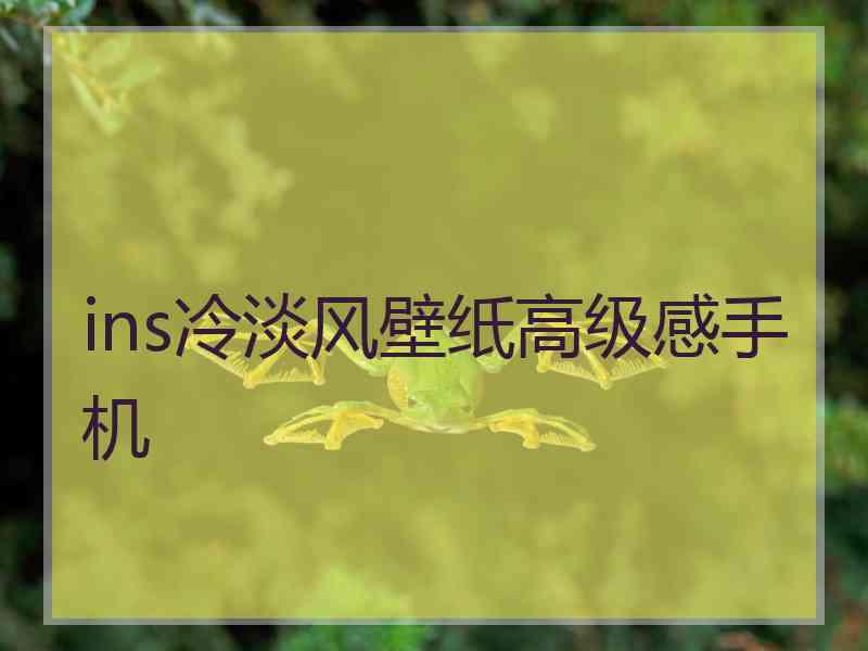 ins冷淡风壁纸高级感手机